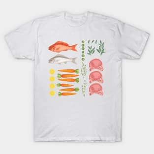 Meat Flat Lay T-Shirt